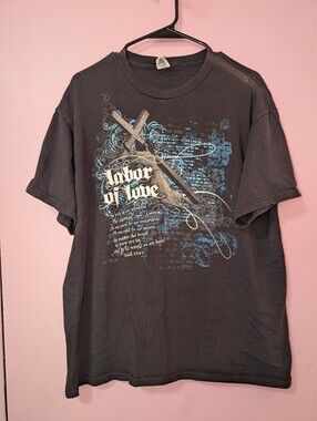 Y2K Vintage Kerusso Labor Of Love Jesus T-Shirt